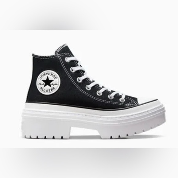 Converse Shoes - Converse Women's Black and White Platform Sneakers
